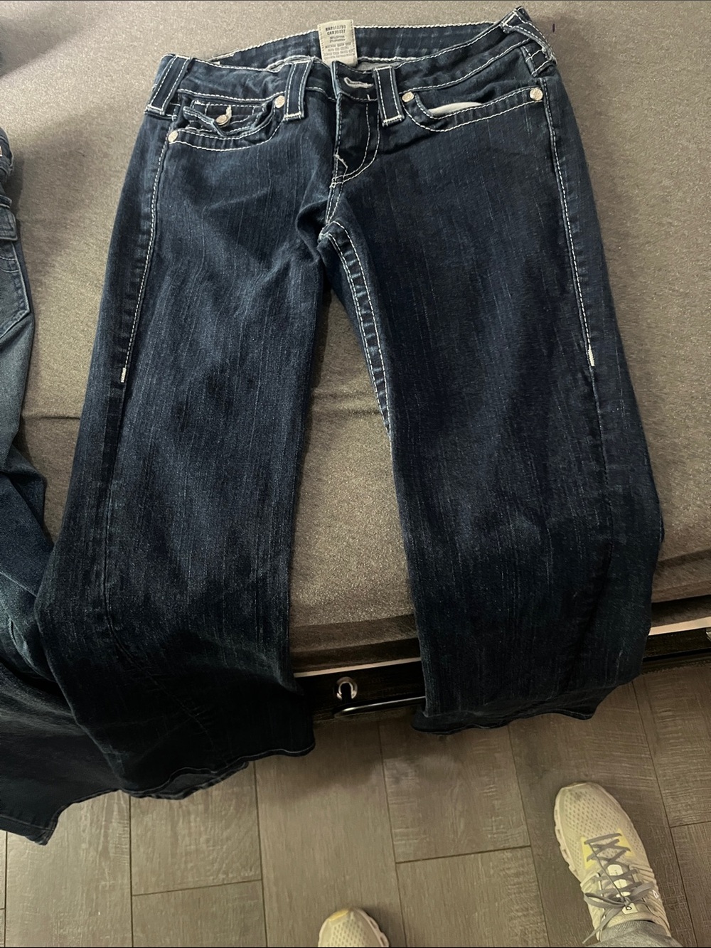 True Religion Dark Wash Women’s Jeans with Contrast Stitching